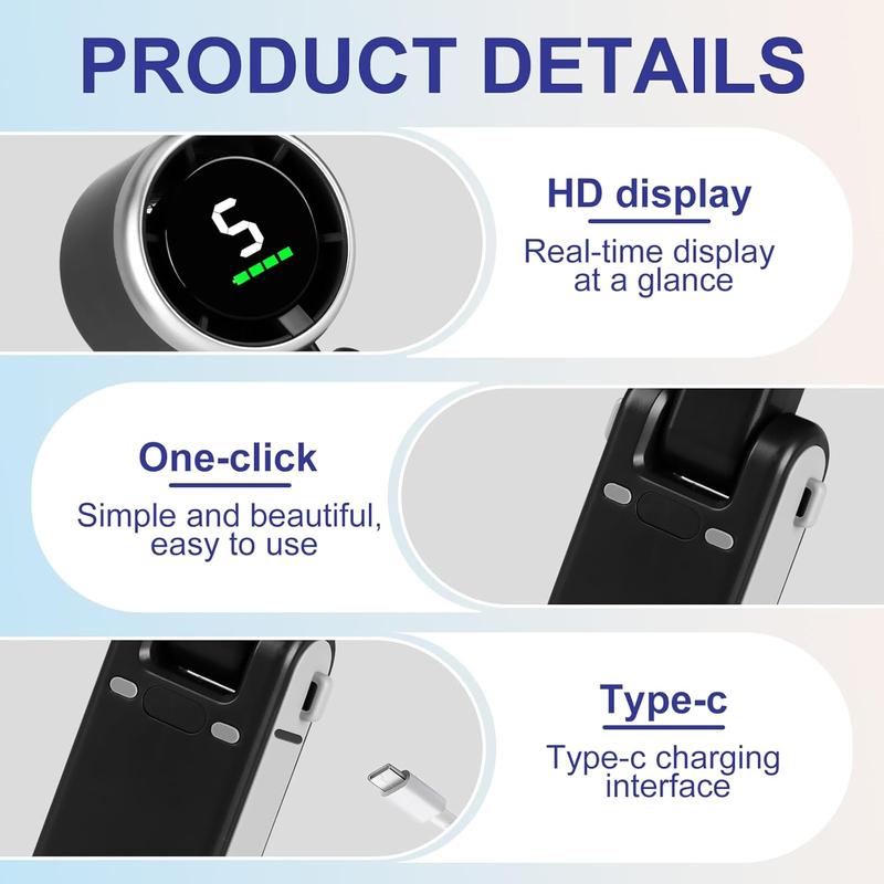 Stay Cool Anywhere – 10-Hour Rechargeable Turbo Fan for Travel, Work & Outdoor Comfort
