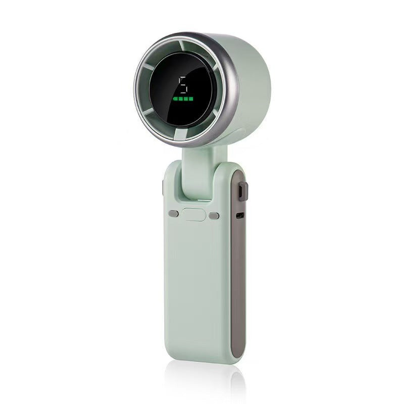 Stay Cool Anywhere – 10-Hour Rechargeable Turbo Fan for Travel, Work & Outdoor Comfort