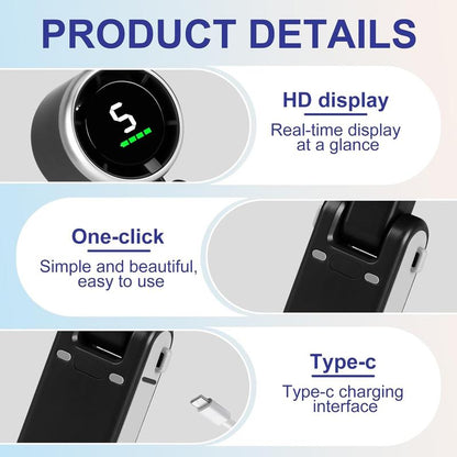 Stay Cool Anywhere – 10-Hour Rechargeable Turbo Fan for Travel, Work & Outdoor Comfort